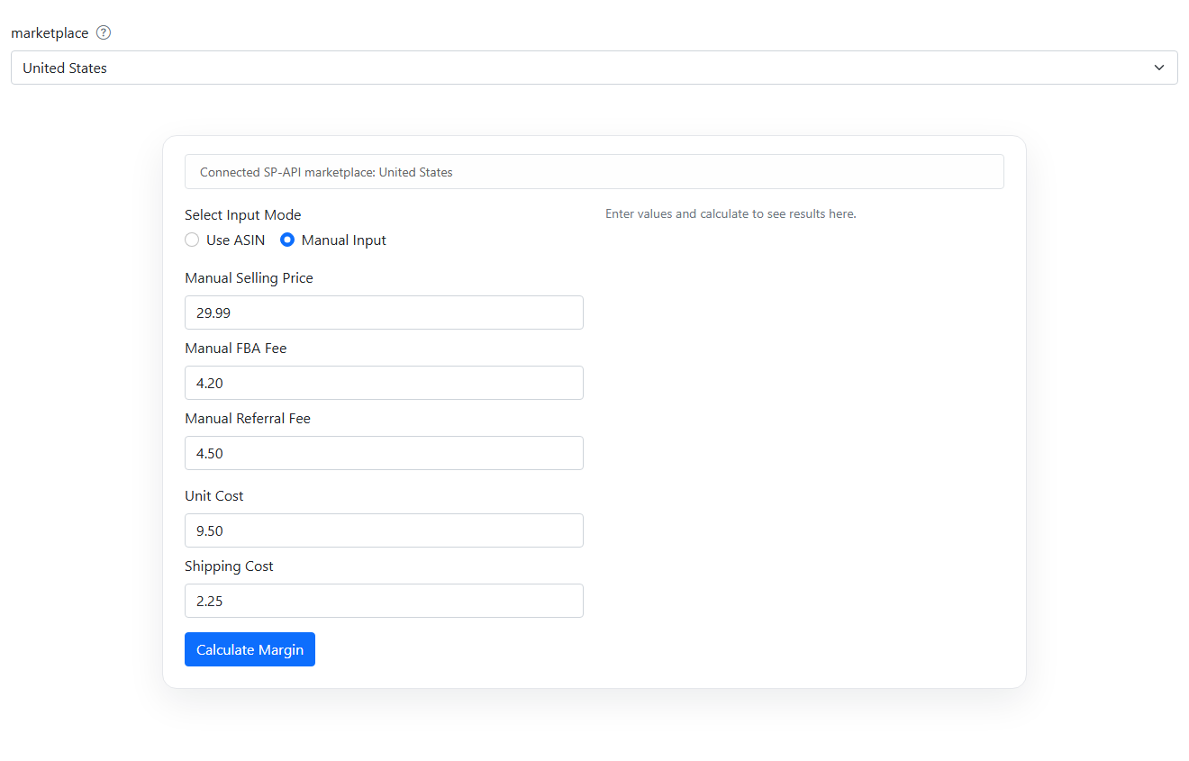 Real Margin Calculator
