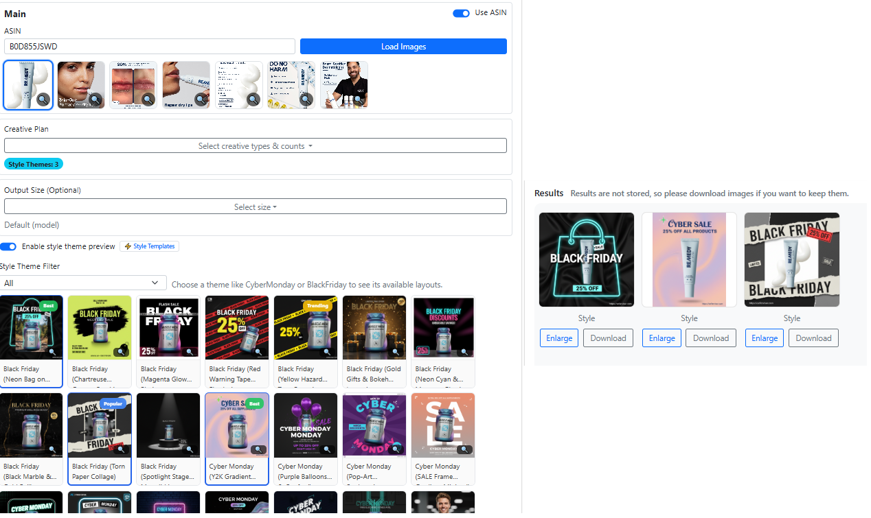Add seasonal style and promotions in a few clicks