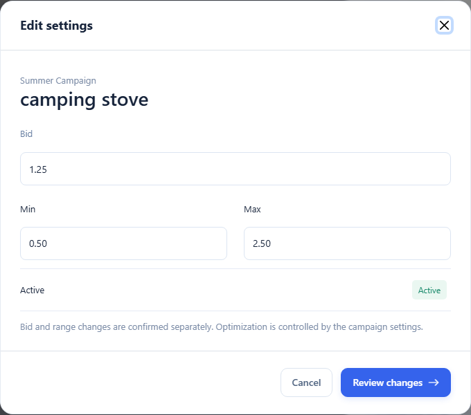 Direct Bid Adjustments (Sync to Amazon Ads)