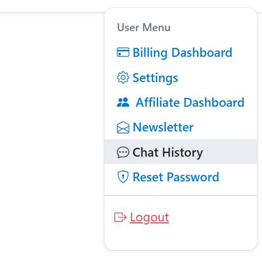 Chat History — SellerVisor screenshot