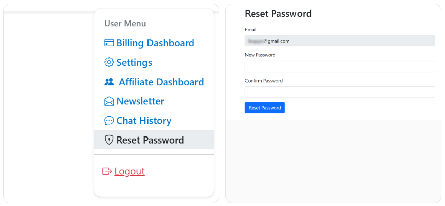 Reset Password — SellerVisor screenshot