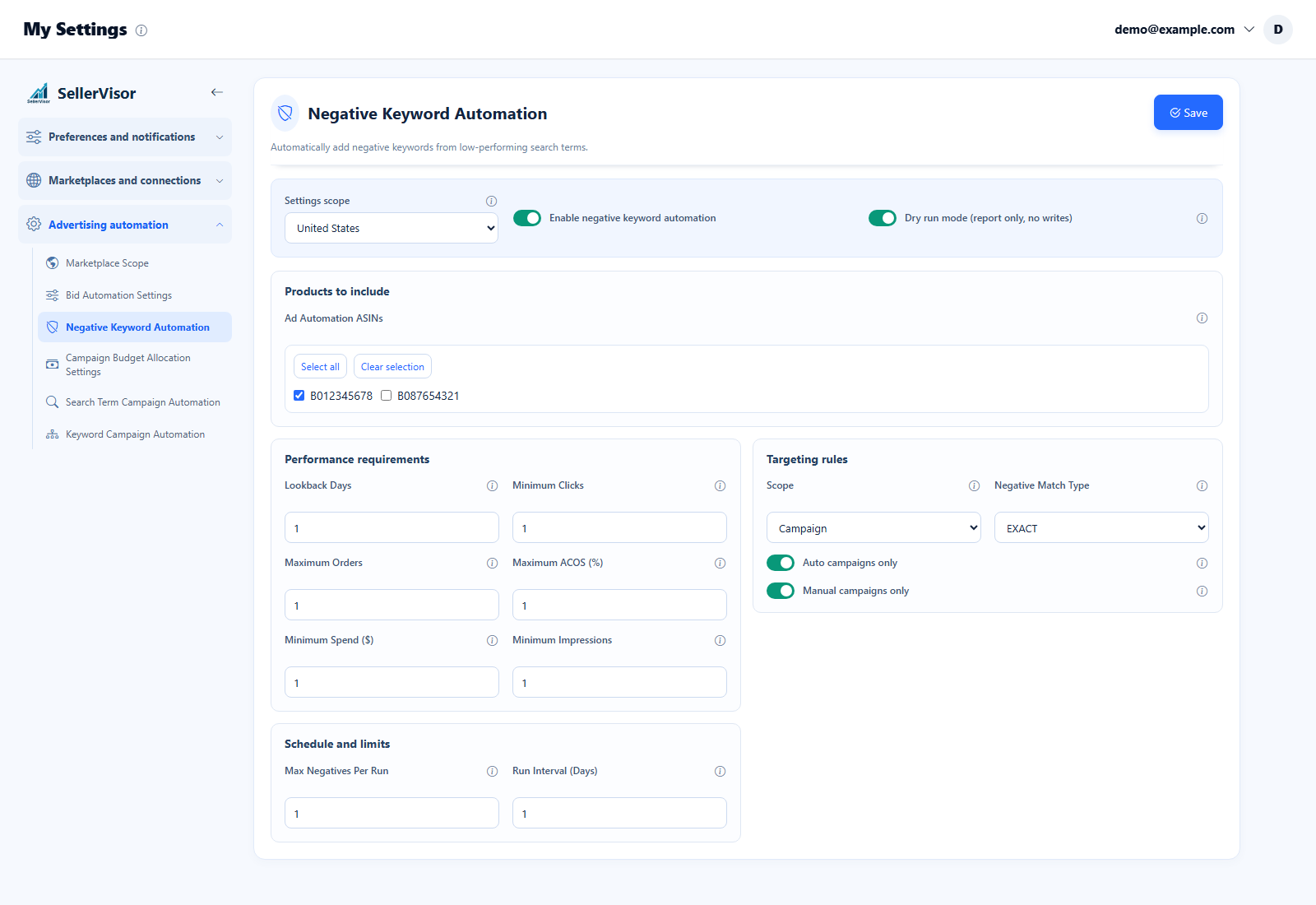 Negative Keyword Automation